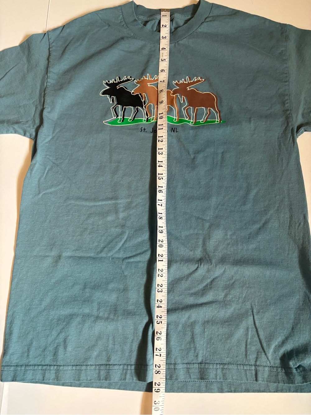 St. John's NL, Moose Graphic Men’s T-Shirt, relaxed fit, Sz L. Made in Canada.. - Picture 5 of 6
